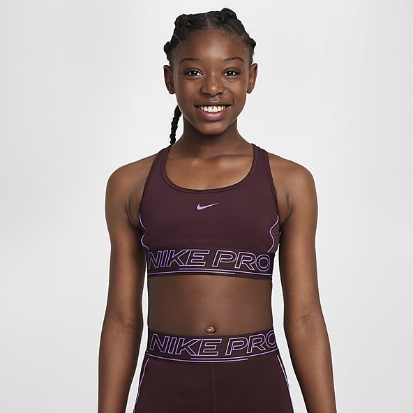 Girls red sports bra store